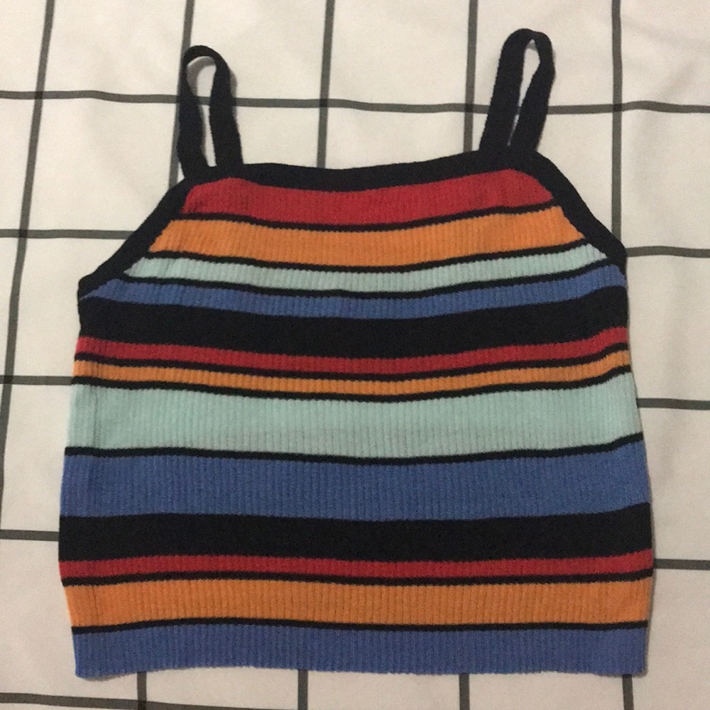 Multi color crop top